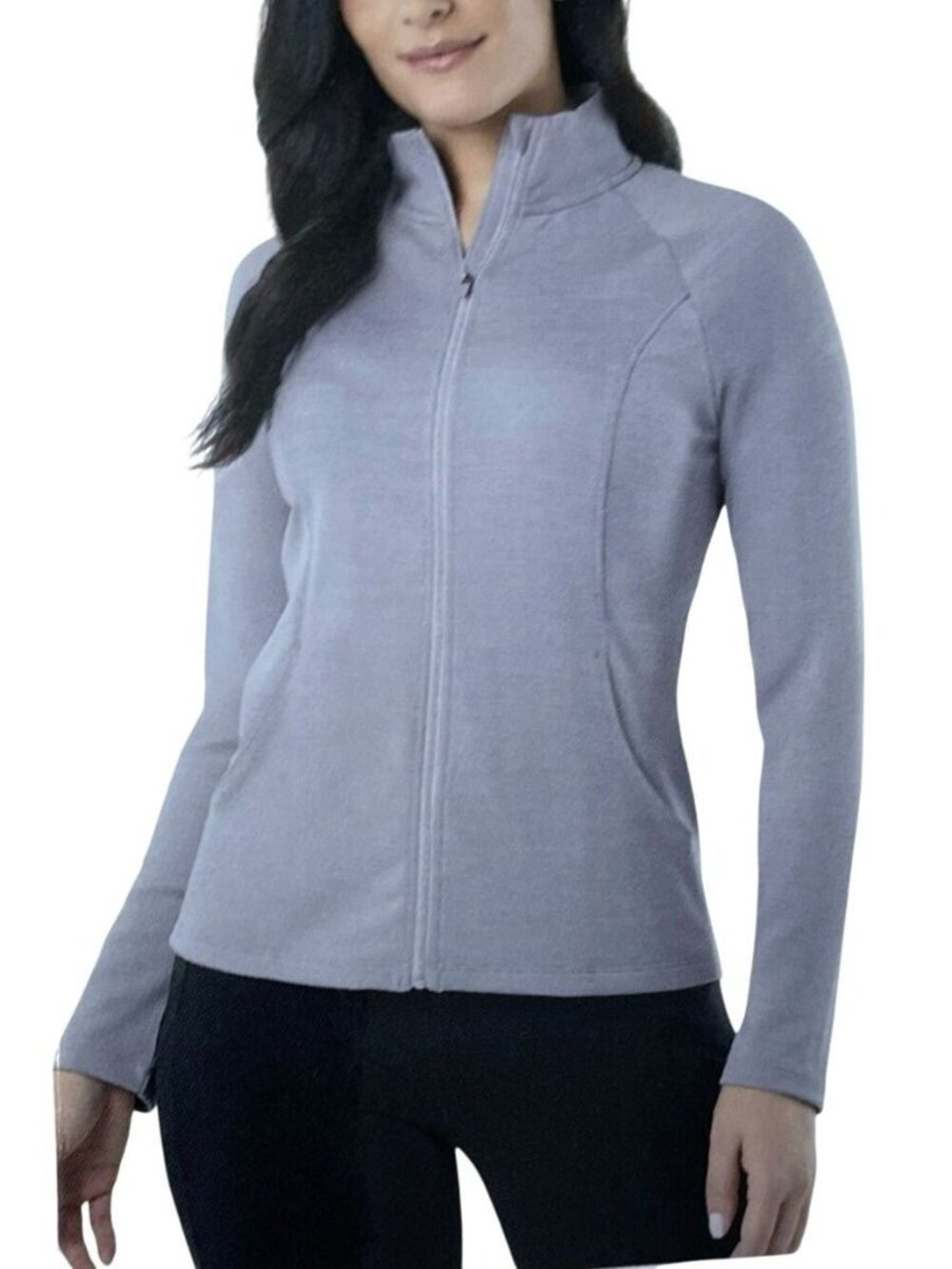 NWT 32 Degrees Women's M Zip-Up Jacket Light Purple Full-Zip Lightweight F1203